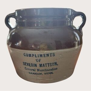 Red Wing Bean Pot Compliments of Severin Mattson Braham Minnesota